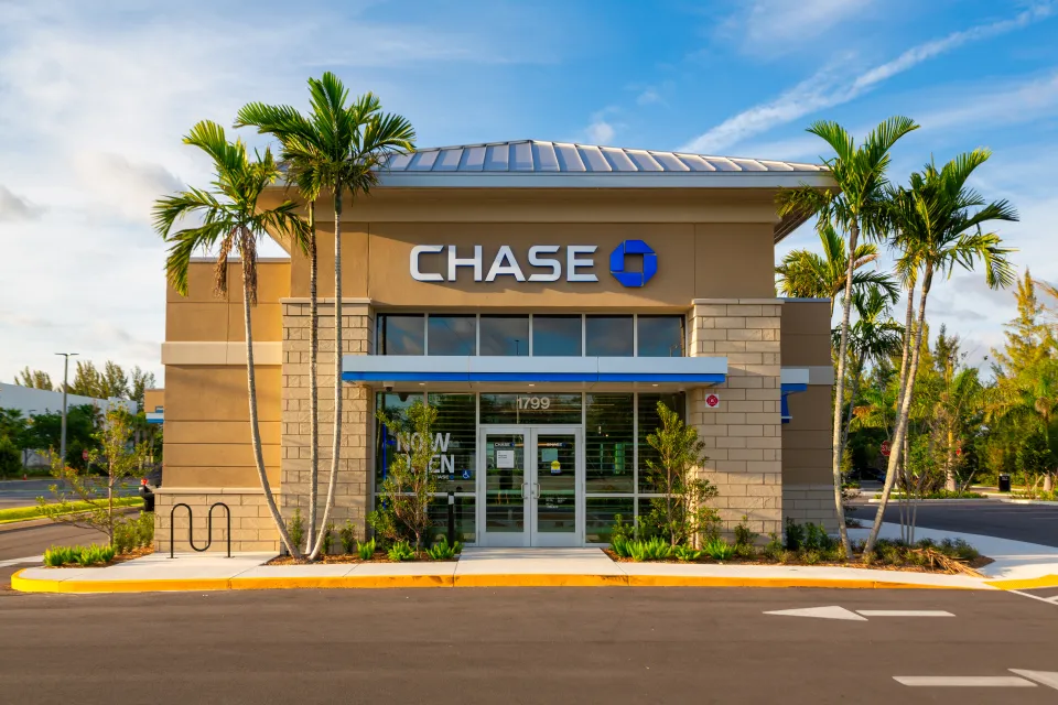 Chase Bank is ranked in the top 10 most trusted banks in Miami Florida